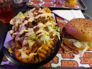 McDaddy Fries and the Space Cowboy at The Saucy Cow in Dublin