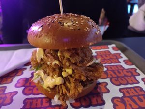 Mushroom burguer at The Saucy Cow in Dublin