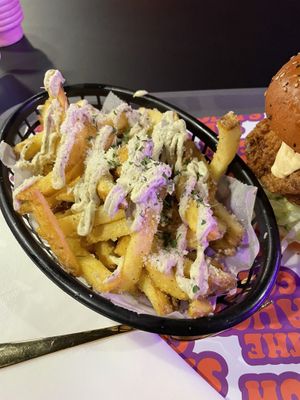 Garlic parm fries   at The Saucy Cow in Dublin