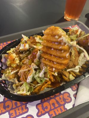 Waffle fries   at The Saucy Cow in Dublin