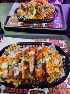 loaded waffle fries   at The Saucy Cow in Dublin