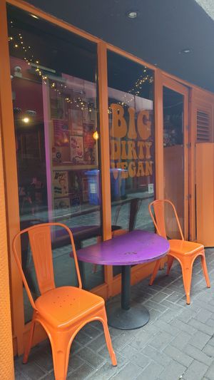 Outside at The Saucy Cow in Dublin