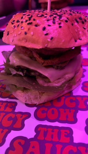 bbq burguer  at The Saucy Cow in Dublin