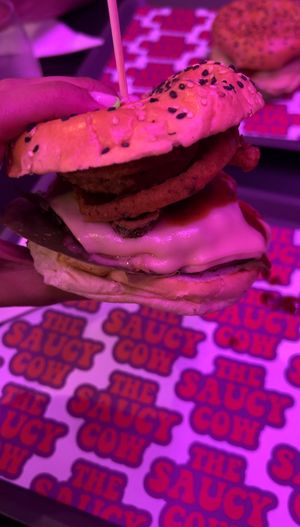 bbq burguer  at The Saucy Cow in Dublin