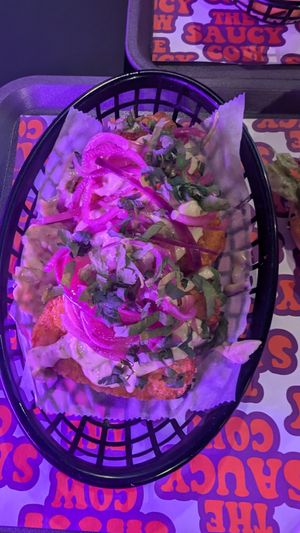 Avocado crema hash browns at The Saucy Cow in Dublin