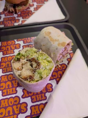 Caesar Chicken wrap at The Saucy Cow in Dublin