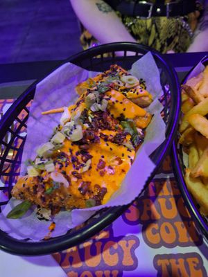 Salt and chilli tofu - amazing! at The Saucy Cow in Dublin