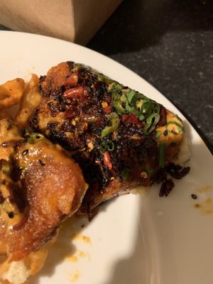 Salt and chilli hash browns  at The Saucy Cow in Dublin