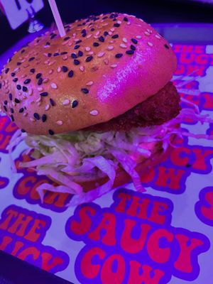 Space Cowboy burger at The Saucy Cow in Dublin