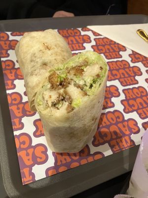 Chicken Caesar wrap  at The Saucy Cow in Dublin