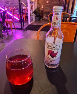 Kombucha rasberry & rosehip at The Saucy Cow in Dublin