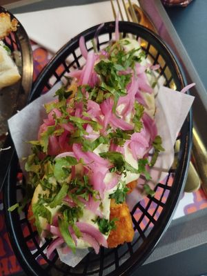 Avocado cream hash browns at The Saucy Cow in Dublin