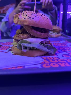 Buckfast BBQ Burger  at The Saucy Cow in Dublin