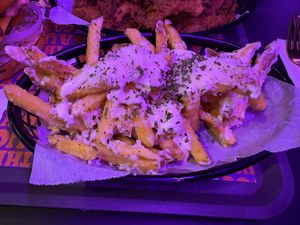 Garlic fries  at The Saucy Cow in Dublin