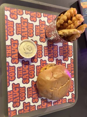 Does what you want from fast food.  at The Saucy Cow in Dublin