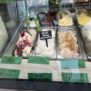 Vegan flavors  at Cremeria Vanilla in Riccione