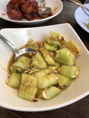 Cucumber salad, with a hint of heat    at Chopsticks Cuisine in Seattle
