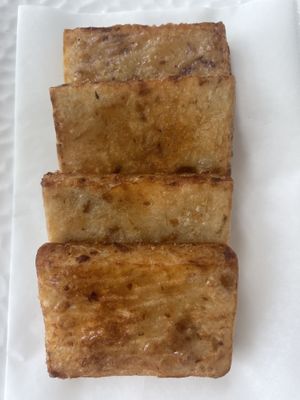 Radish cake   at Chopsticks Cuisine in Seattle