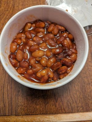 Baked beans at Hot Chicken Takeover in Columbus