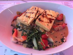 Salad with tofu  at MoschMosch - Europa-Allee in Frankfurt