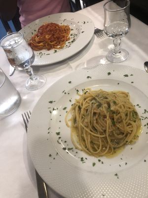 The bolognaise isn’t vegan   at Caffe Washington in Rome