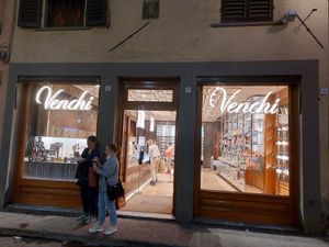 Entrance at Venchi in Florence