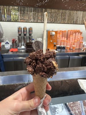 Nocciola Piemonte (vegan cone)  at Venchi in Florence