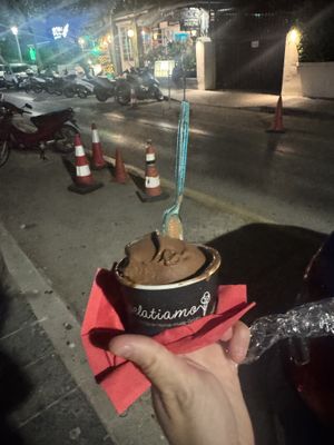   at Gelatiamo in Rhodes