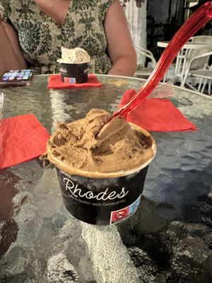   at Gelatiamo in Rhodes