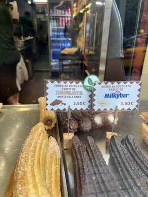 Vegan all chocolate   at Xurreria Trebol in Barcelona