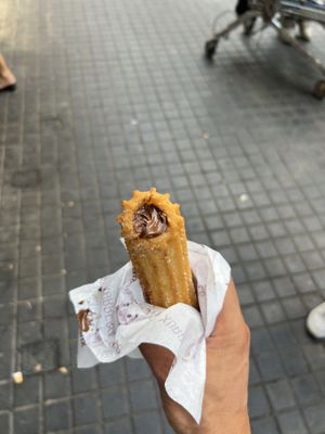 Vegan chocolate   at Xurreria Trebol in Barcelona