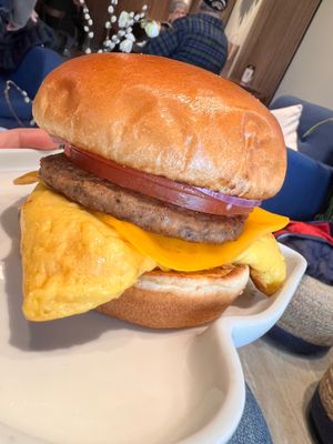 Trifecta with tomatoes and onions  at Ayla's Bagel & Coffee in Woodbury