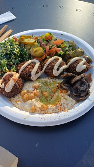 Ra-falafel plate at Cvi Parkas in Vilnius