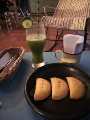 Garbanzo empanadas at TierraQuerida.Co in Filandia