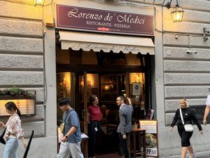 The friendly staff  at Lorenzo de' Medici in Florence