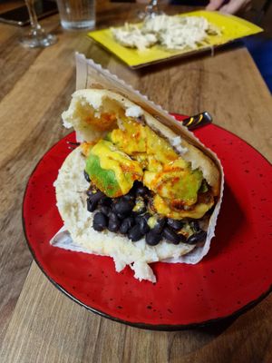 Vegan at Arepera Maracay in Zagreb