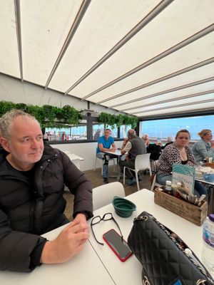 Interior with sea views at Southsea Beach Cafe in Southsea