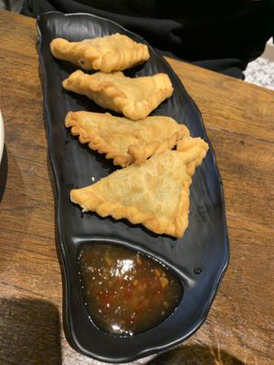 Curry puffs   at Kinn Thai in Mill Park