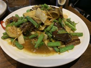 Eggplant. Not good at all 👎🏽  at Kinn Thai in Mill Park