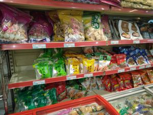 mock meats at Beijing Zheng Long Zhai in Beijing