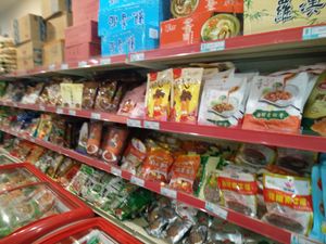 mock meats at Beijing Zheng Long Zhai in Beijing