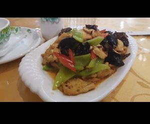 Delicious tofu at Beijing Zheng Long Zhai in Beijing
