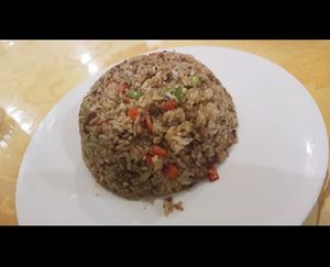 Vegetable rice at Beijing Zheng Long Zhai in Beijing