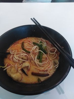 白咖喱麵 at Bodhi Tree Vegetarian Cafe - 菩提树 in Penang