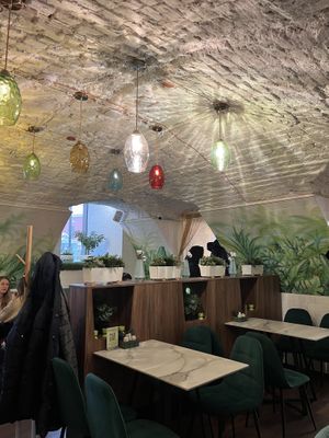 Inside cafe   at Sattva - Tverskaya in Moscow