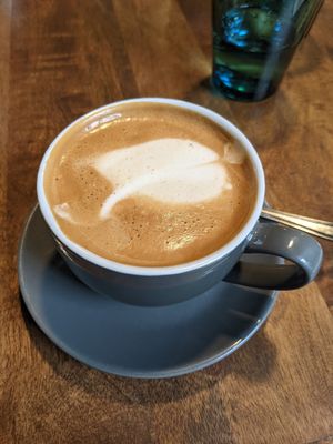 Oat latte at The River Bothy in Berriedale