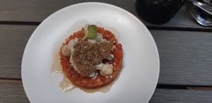 Tomato tartare at Lento in Antwerpen