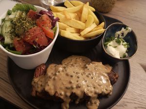 Vegan steak at Lento in Antwerpen