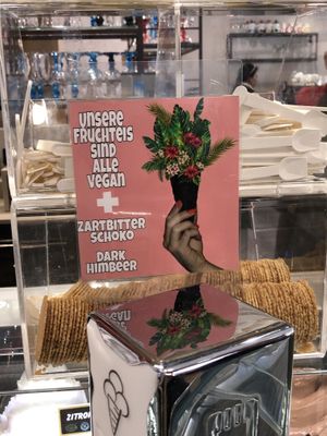 Nice sign!  at Eiscafe Da Sandro in Freising