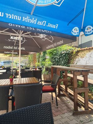 Außenbereich at Café LeichtSinn in Bensheim